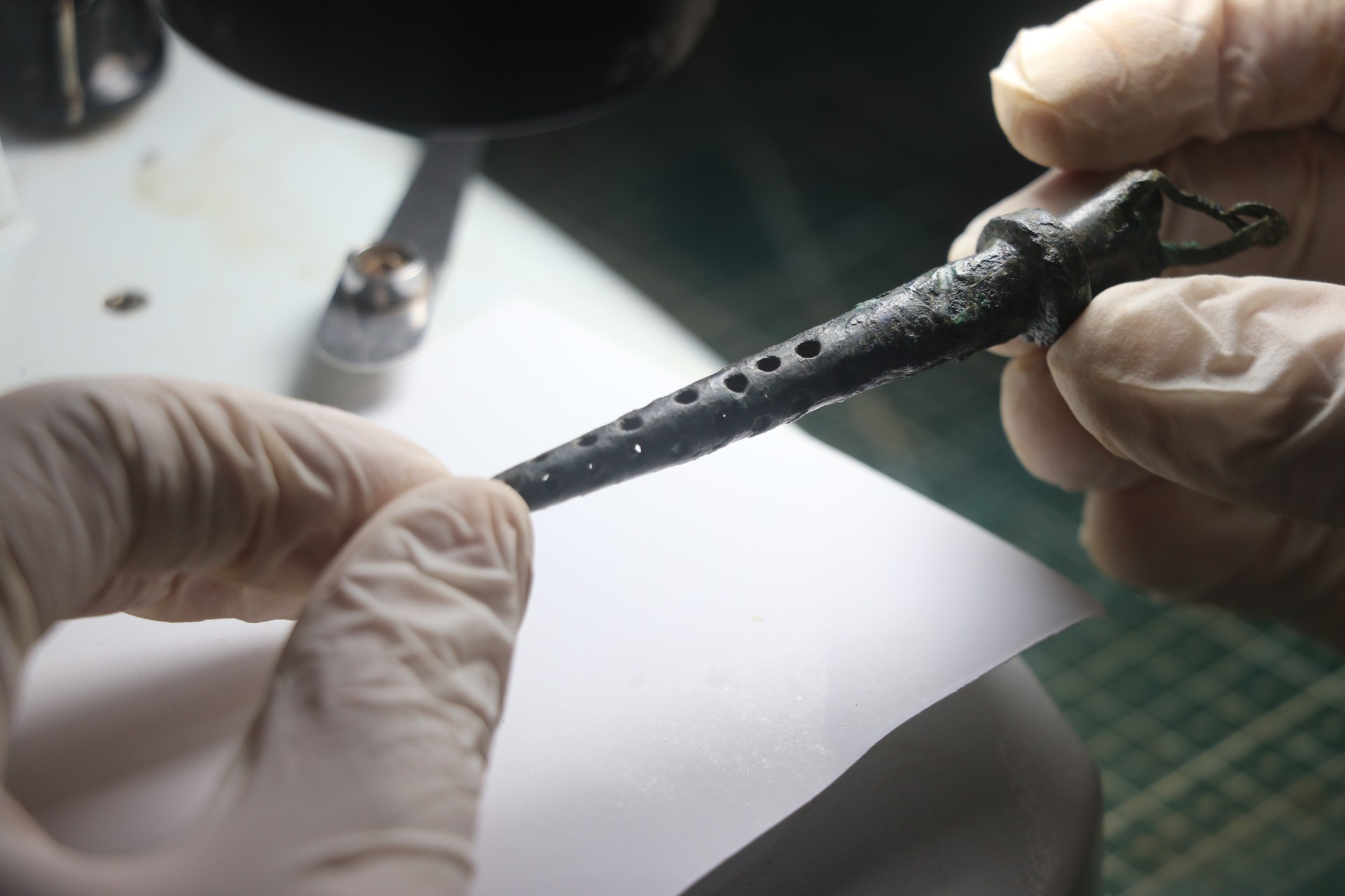 Centuries-old Bronze drink filter unearthed in Türkiye's Hadrianopolis ancient city