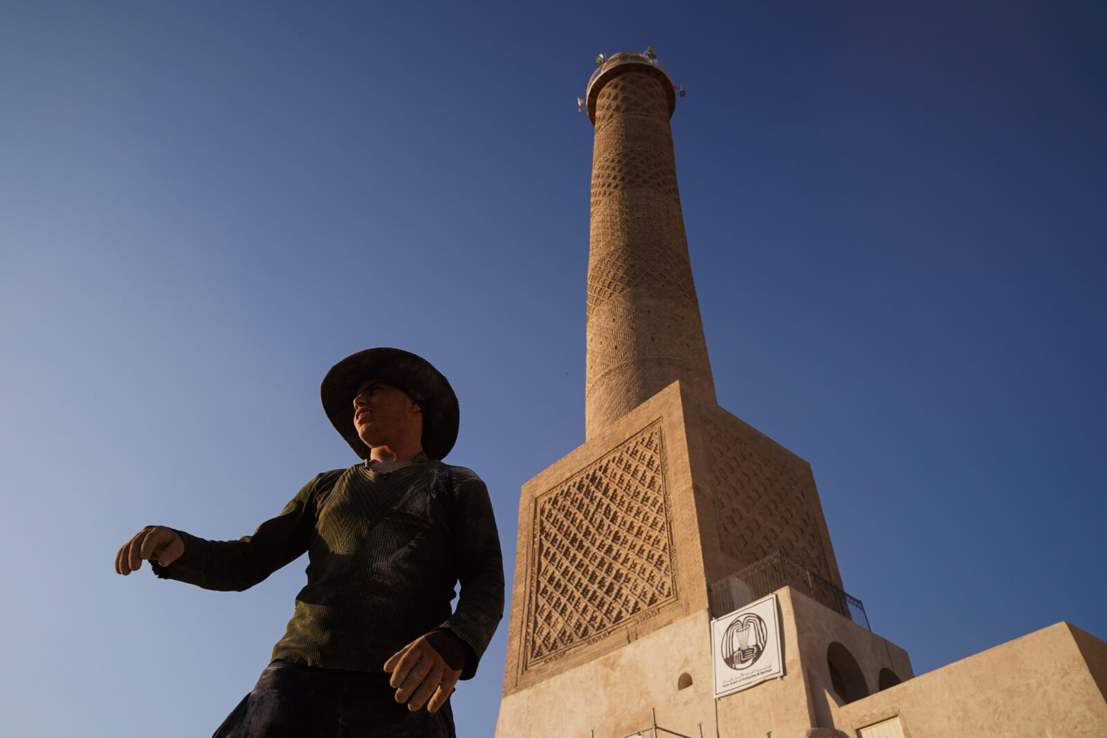 The restoration of the Al-Hadba Minaret in Mosul, Iraq, which was built in the 12th century by the Seljuk ruler Nur al-Din Zengi and destroyed by the Daesh terrorist group in 2017, has been completed as of Feb. 12, 2025. (AA Photo)