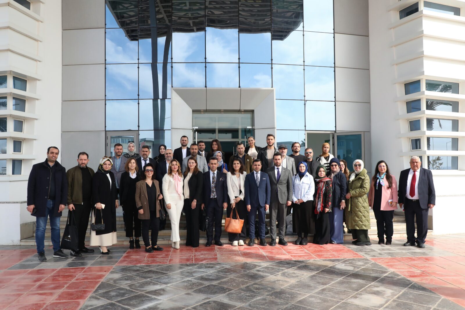 Turkish and Tunisian businesspeople gathered in the industrial zone of the coastal city of Monastir, Tunisia, on Feb. 14, 2025, to develop cooperation and partnerships in the textile sector. (AA Photo)
