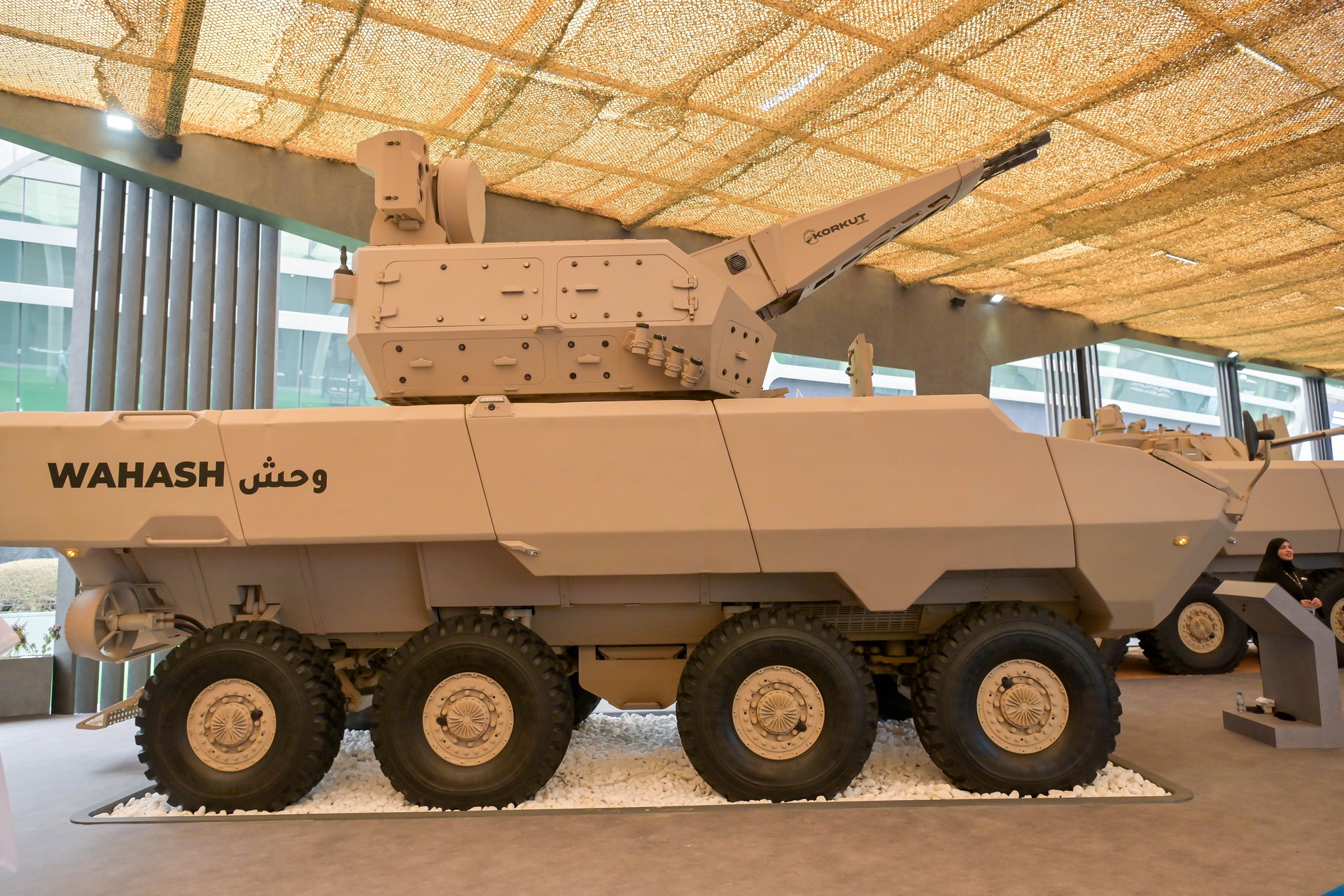 Aselsan's Korkut air defense system integrated into UAE's Wahash 8x8 armored vehicle