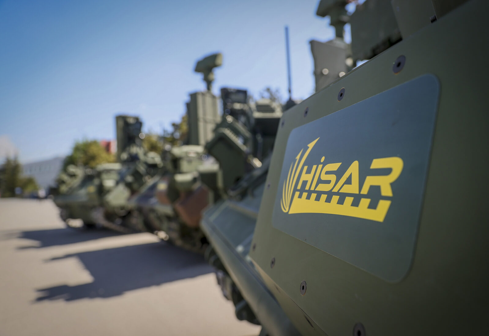 A low altitude air defense system, Hisar-A+, which is a member of Hisar, a family of short-range to long-range surface-to-air missile systems is seen in Ankara, Türkey on May 7, 2021 (AA Photo)