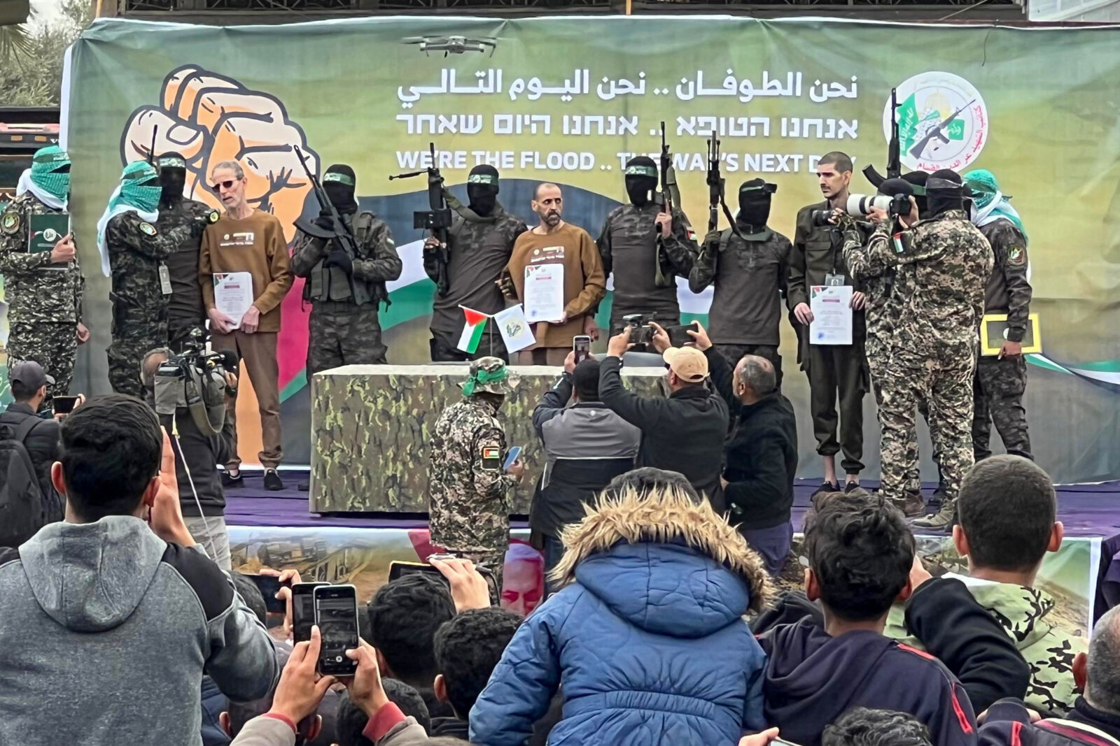 Hamas hands over 3 Israeli hostages in 5th prisoner exchange under cease-fire deal