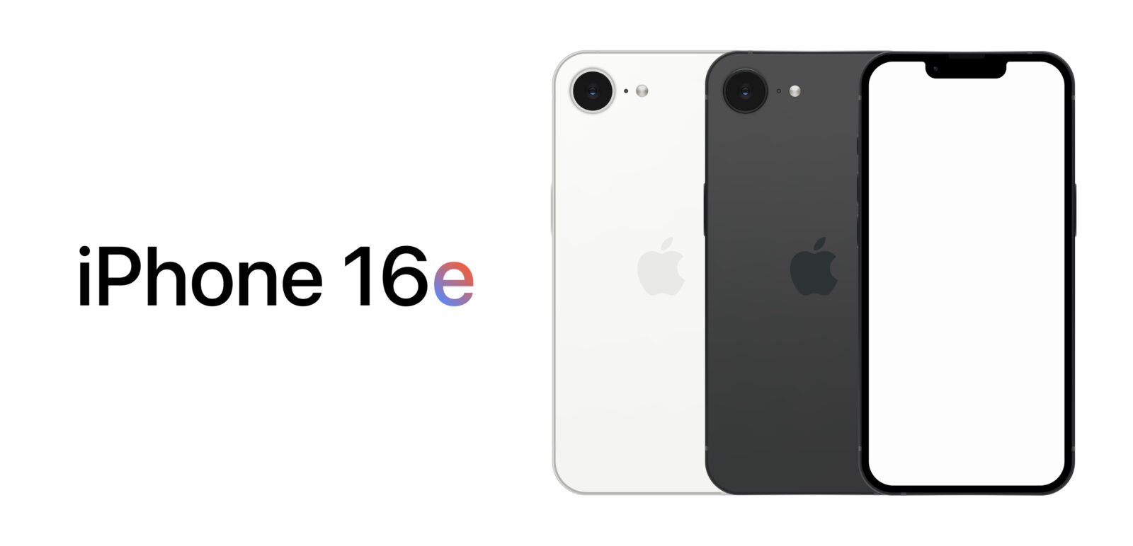 Apple's iPhone 16e showcases a minimalist design with a single rear camera and a notched display, available in black and white color options, accessed on Feb. 24, 2025. (Photo via Adobe Stock)