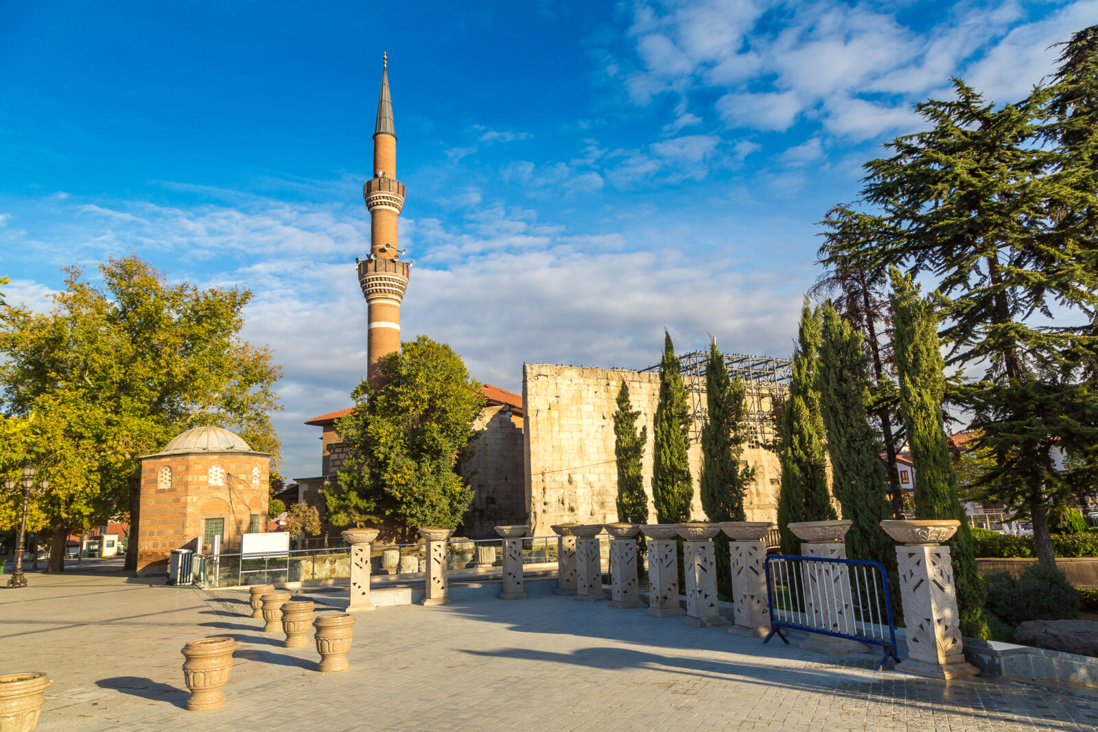 Haci Bayram Mosque on a beautiful summer day, Ankara, Türkiye. (Adobe Stock Photo)