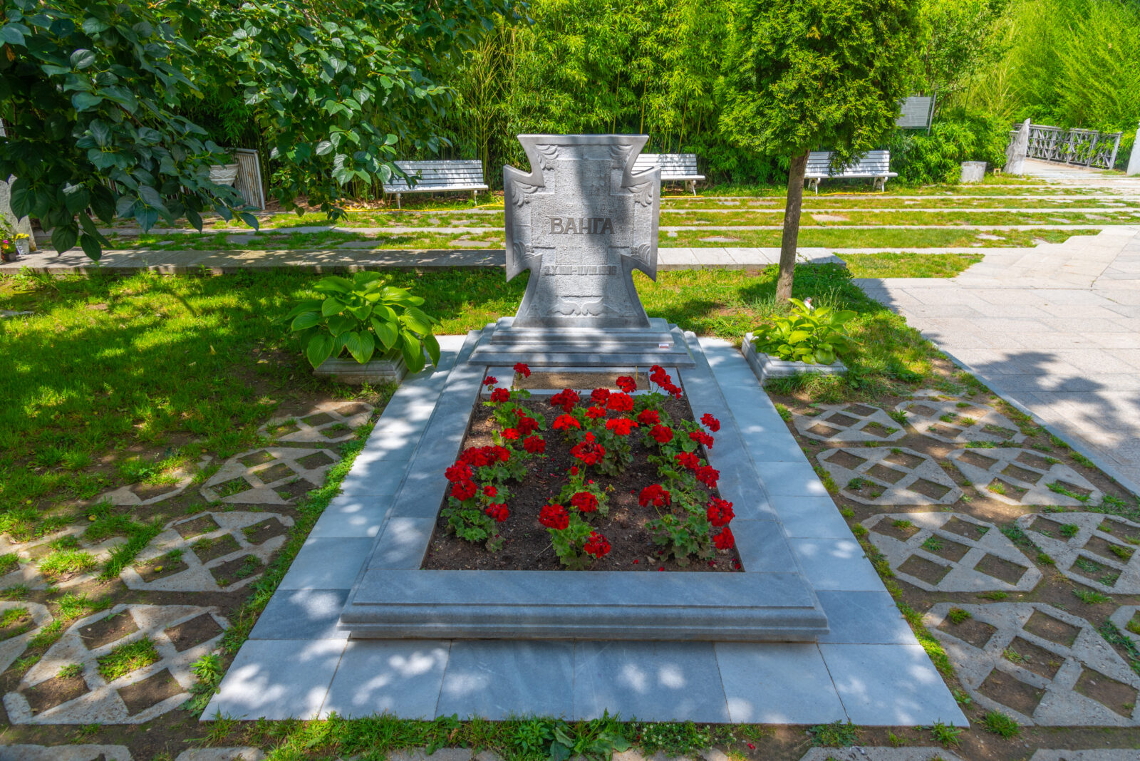 Grave of legendary oracle Baba Vanga at Rupite, Bulgaria. (Adobe Stock Photo)