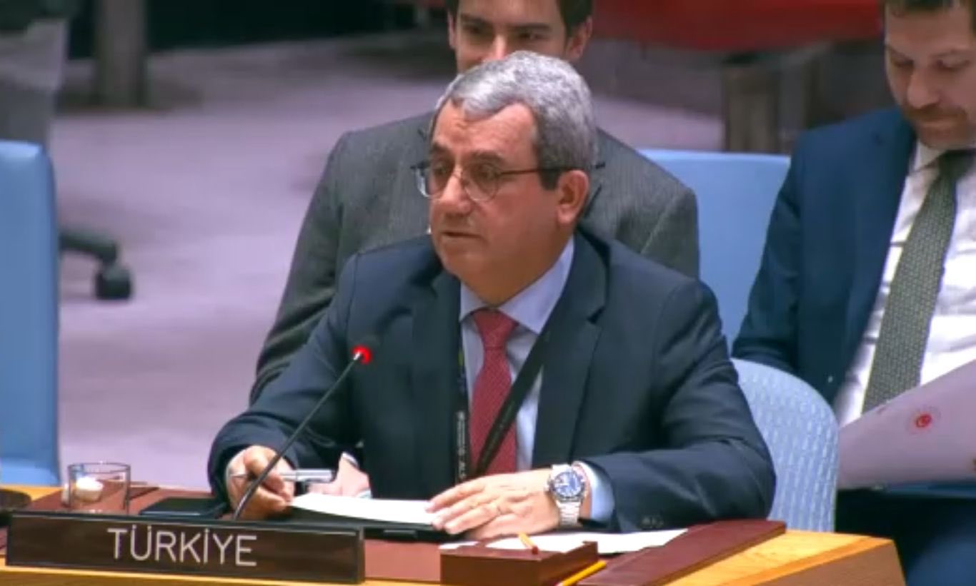 Ahmet Yildiz, Türkiye's Permanent Representative to the UN (Photo via X / @A_Yildiz_)