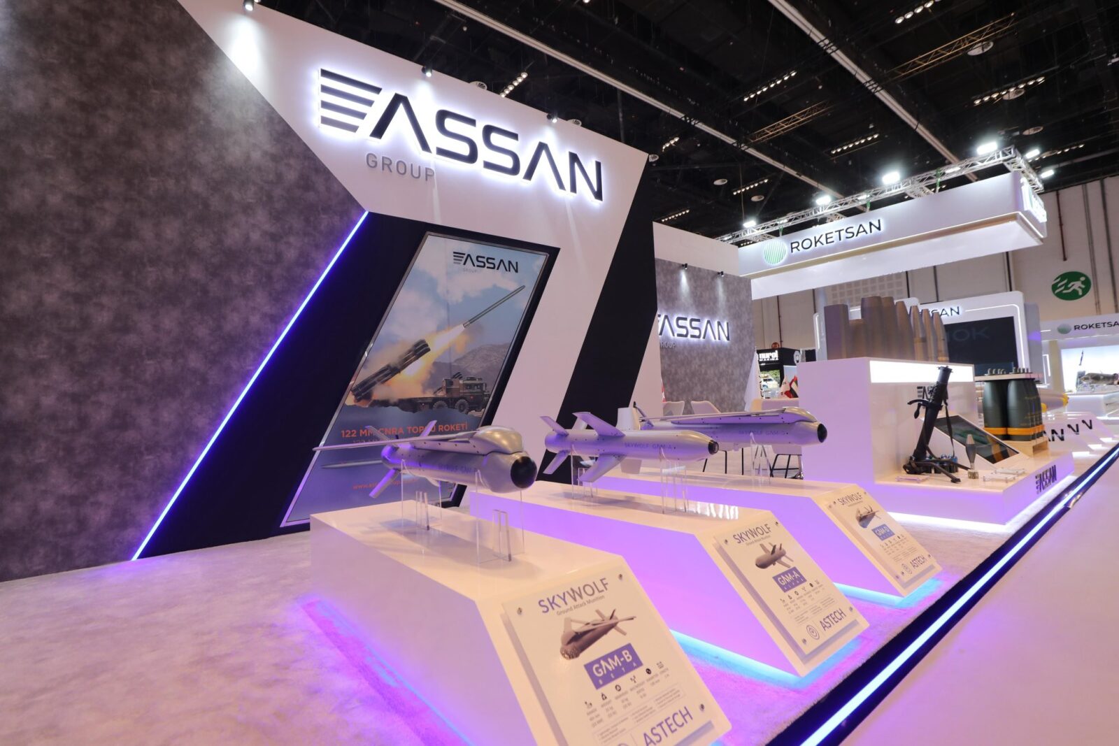 Assan Group's stand at the IDEX UAE 2025. (Photo via X / @assan_group)