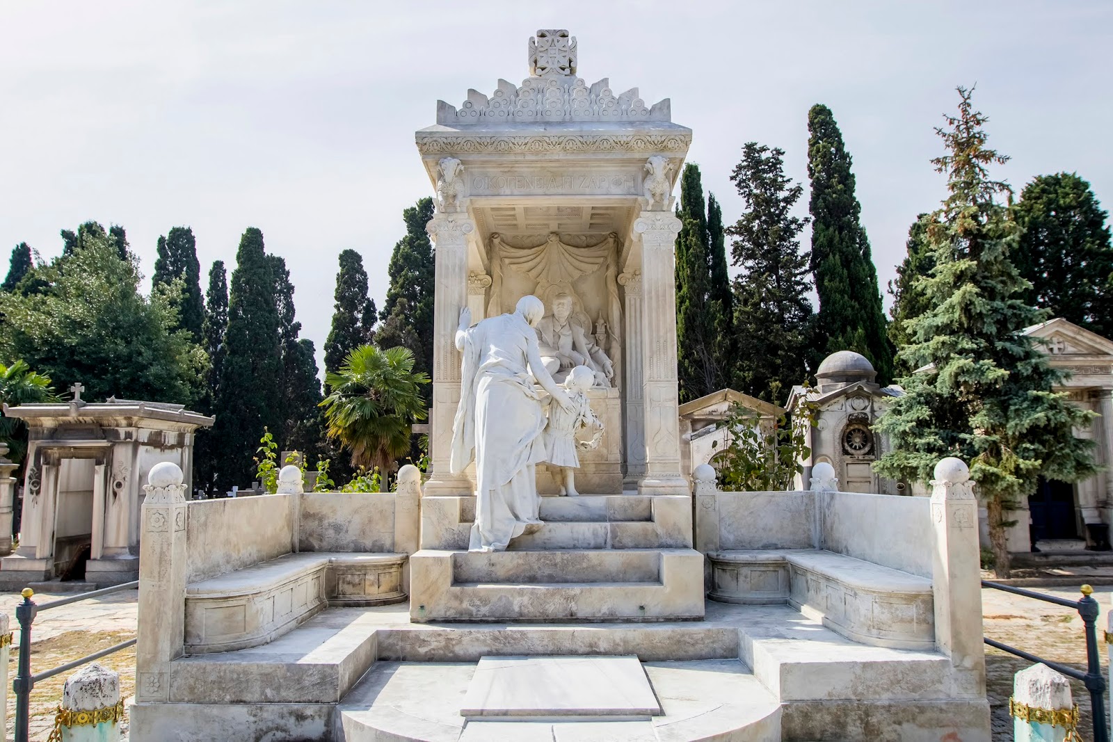 The monumental tomb of George Zarifi in the Sisli Greek Orthodox Cemetery, Istanbul, Türkiye. (Photo via Wikimedia)