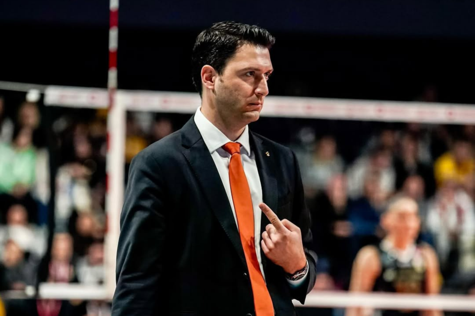 Ferhat Akbas during the high-stakes clash between Eczacibasi Vitra and Vakifbank Istanbul, Türkiye, Dec. 14, 2024. (Photo via Instagram / @ferhatakbas12)