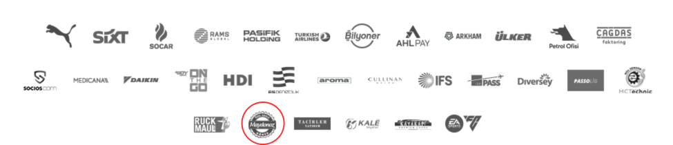 Galatasaray's sponsors section from its official website dating back to December 1, 2024. (Screen captured from Web Archive)