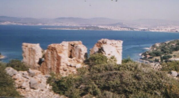 The ruins of the Aya Yorgi (St. George) Monastery, after which Ayayorgi Bay is named. (Photo via Archaeology Travelers)