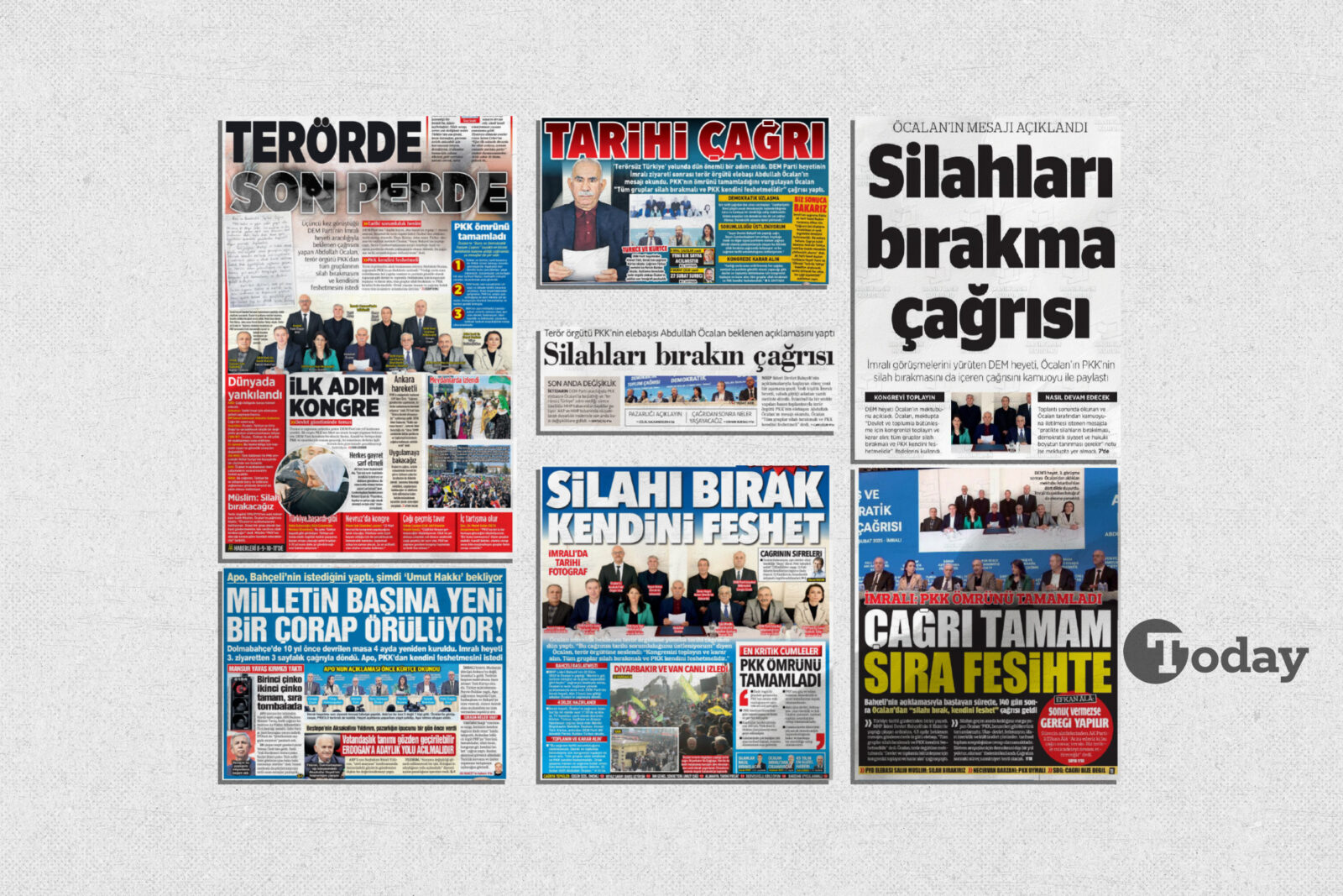 Turkish media headlines on the terrorist ringleader Abdullah Ocalan's 