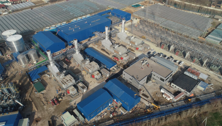 An aerial view of the Tashkent A Power Plant, a key natural gas combined cycle facility operated by Aksa Energy in Uzbekistan, Tashkent. (Photo via aksainvestorrelations.com)