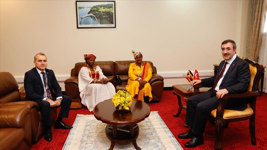 Vice President Cevdet Yilmaz holds talks with Ugandan deputy prime minister Hon Rukia Nakadama in Kampala, Uganda. (AA Photo) 