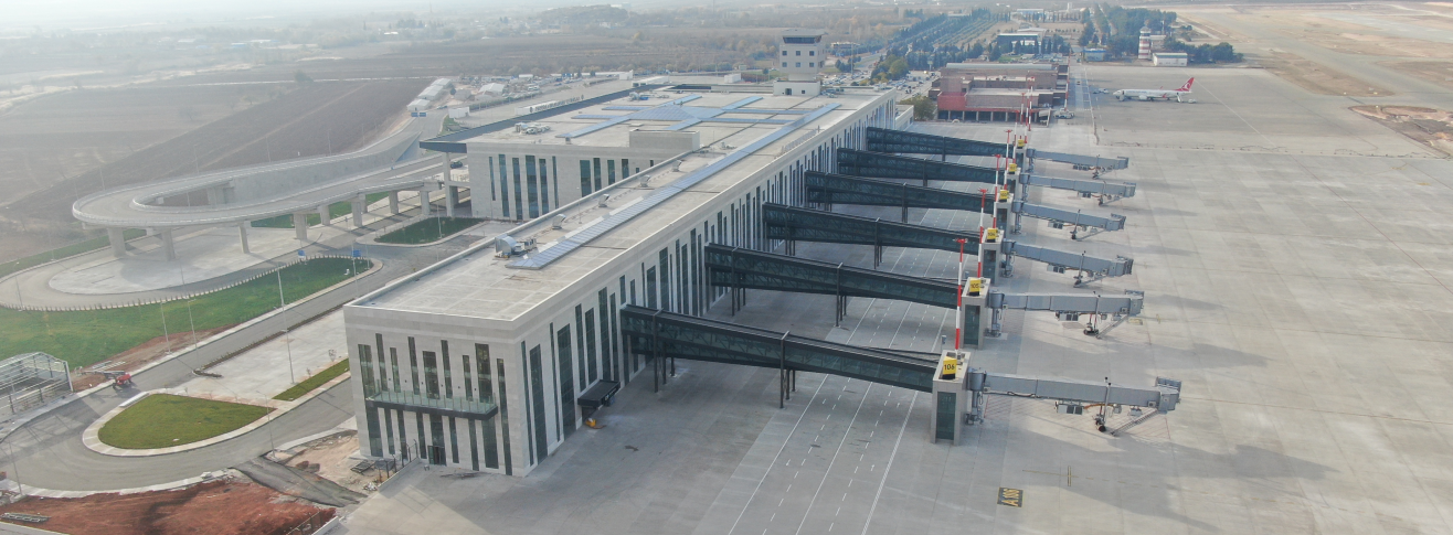 An aerial view of Gaziantep Airport. (Photo via dhmi.gov.tr)