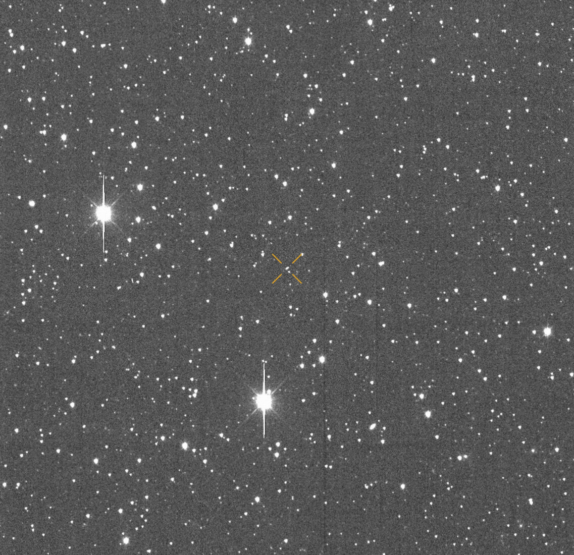 This image, made available by the University of Hawaii's asteroid impact alert system, shows the motion of asteroid 2024 YR4 over approximately one hour on Dec. 27, 2024. (Photo via ATLAS/University of Hawaii/NASA)