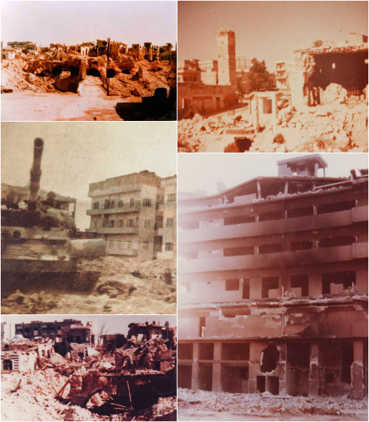 Scenes of destruction from the 1982 Hama massacre in Syria, where tens of thousands were killed in a government assault on the city, accessed March 14, 2025. (Photo via Wikipedia)