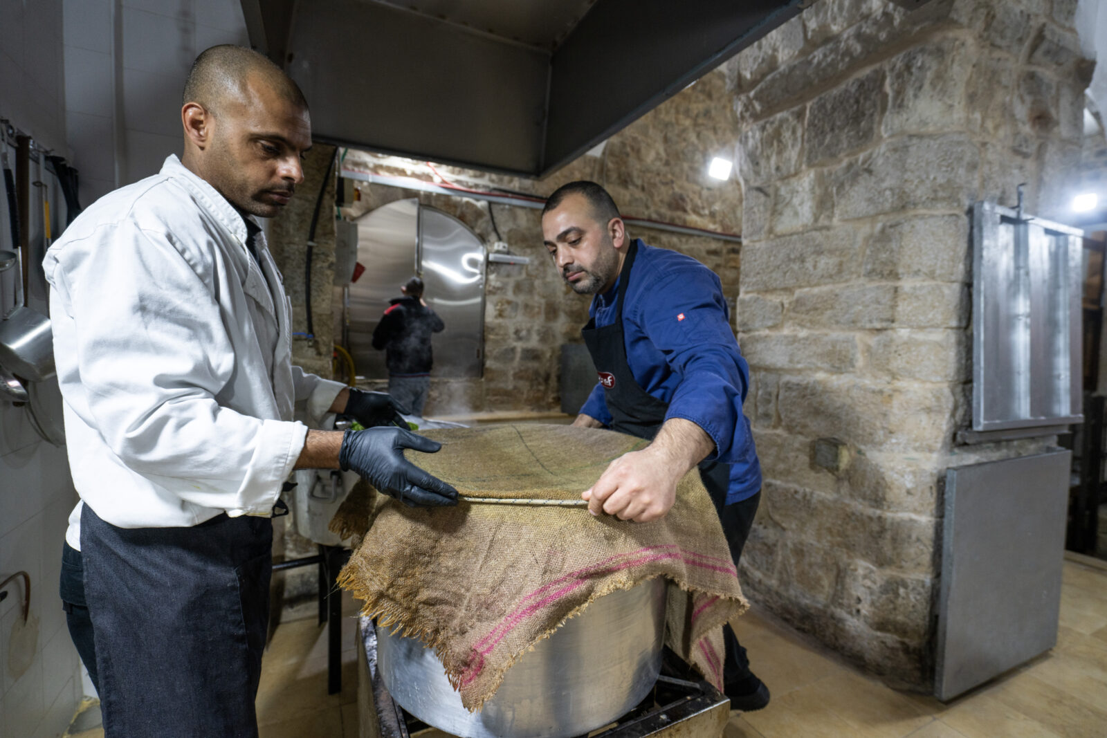 Meals are being prepared at the Haseki Sultan Tekke, an Ottoman heritage site in Jerusalem. (AA Photo)