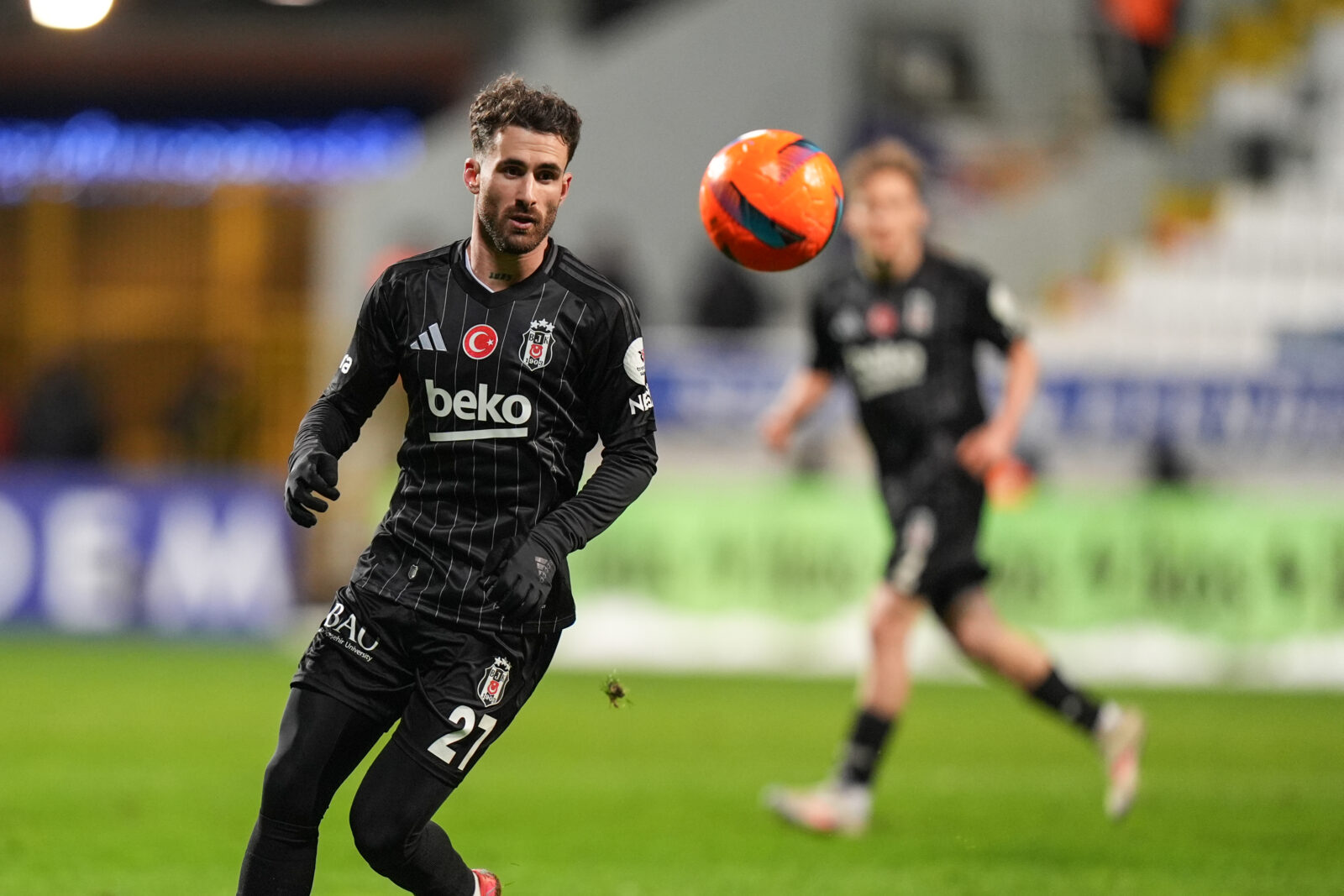 Rafa Silva of Besiktas in action during the Turkish Super Lig week 25 football match between Ikas Eyupspor and Besiktas at Recep Tayyip Erdogan Stadium in Istanbul, Turkiye on Feb. 21, 2025. (AA Photo)