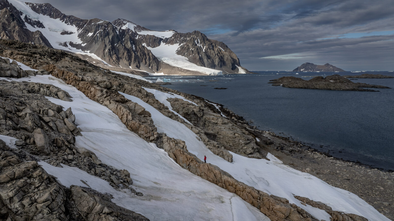 The Turkish science team starts their investigation process as they arrive at the Turkish Scientific Research Camp on Horseshoe Island at 68 south latitude after 10 days of travelling, in Antarctica, February 25, 2025. (AA Photo)