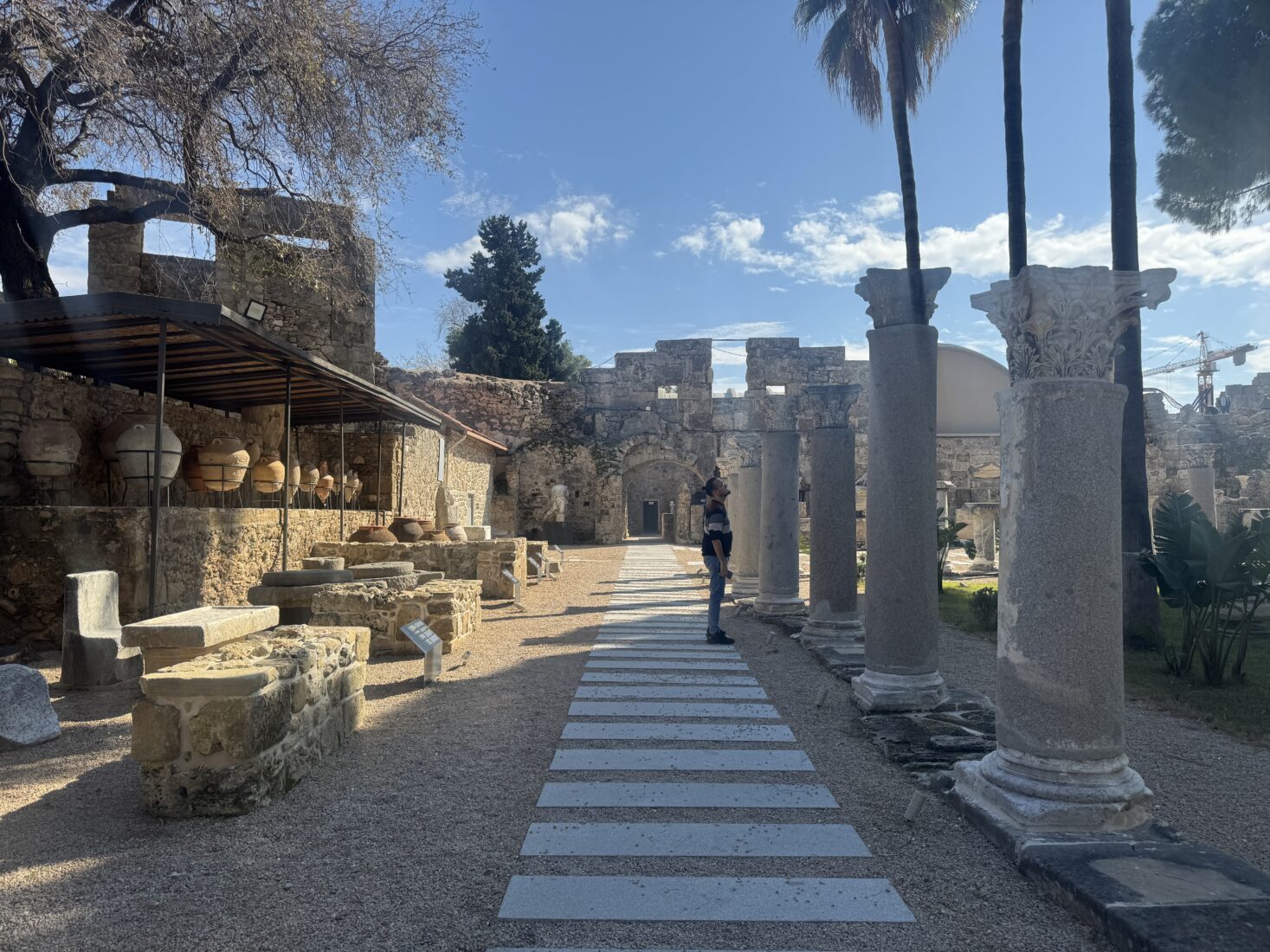 The Side Museum is housed in an ancient bath building dating back to the 2nd century A.D. in the ancient city of Side in Manavgat, Antalya, Türkiye. (AA Photo)