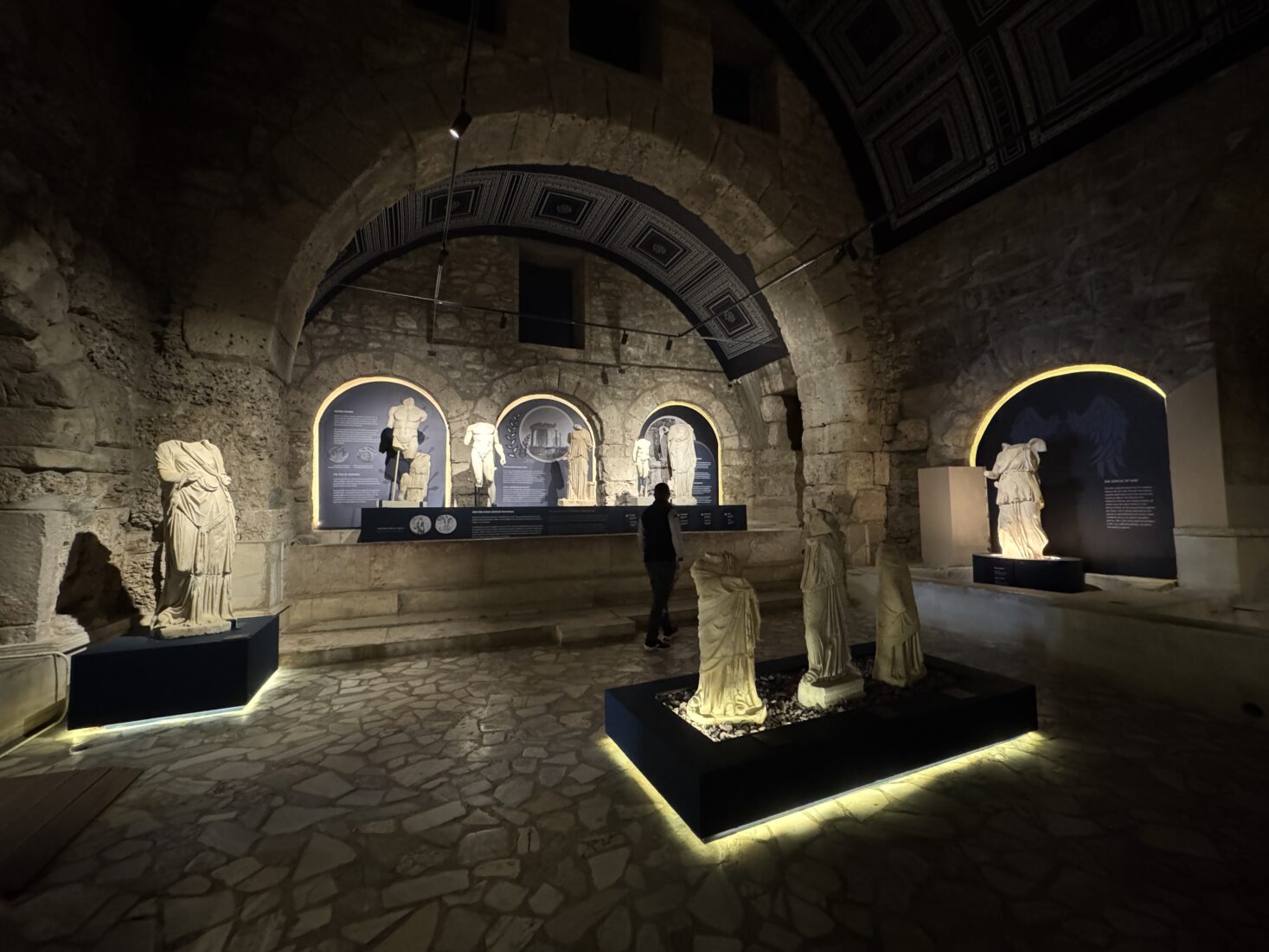 The Side Museum is housed in an ancient bath building dating back to the 2nd century A.D. in the ancient city of Side in Manavgat, Antalya, Türkiye. (AA Photo)