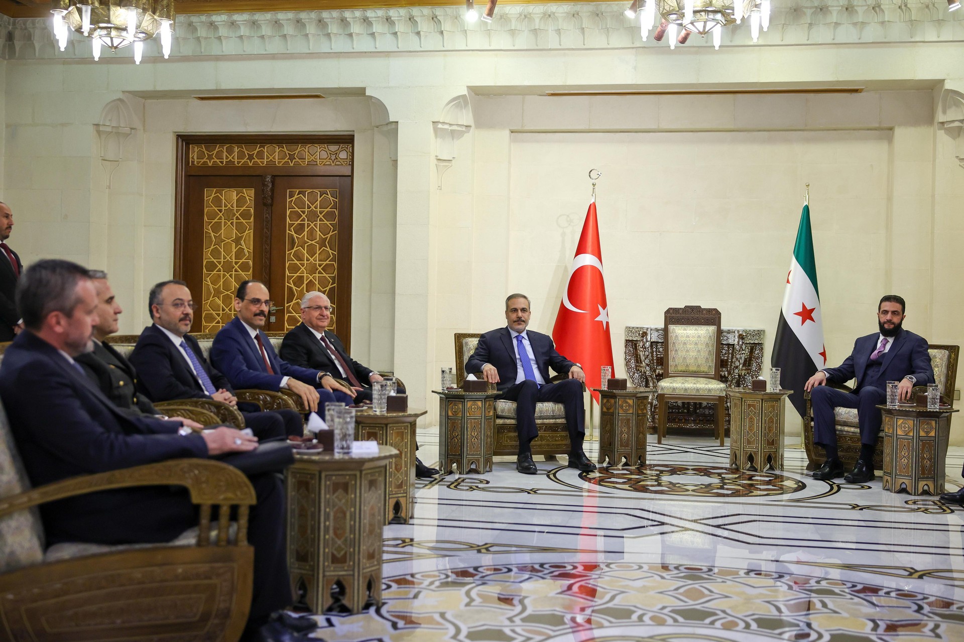 Top Turkish officials meet Syrian President Ahmad al-Sharaa for talks in Damascus