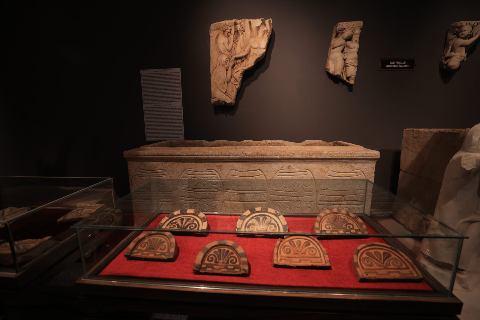 48 baked clay architectural slabs, stolen from Türkiye, have been returned to their homeland from the Glyptotek Museum in Denmark through the efforts of the Ministry of Culture and Tourism. (AA Photo)