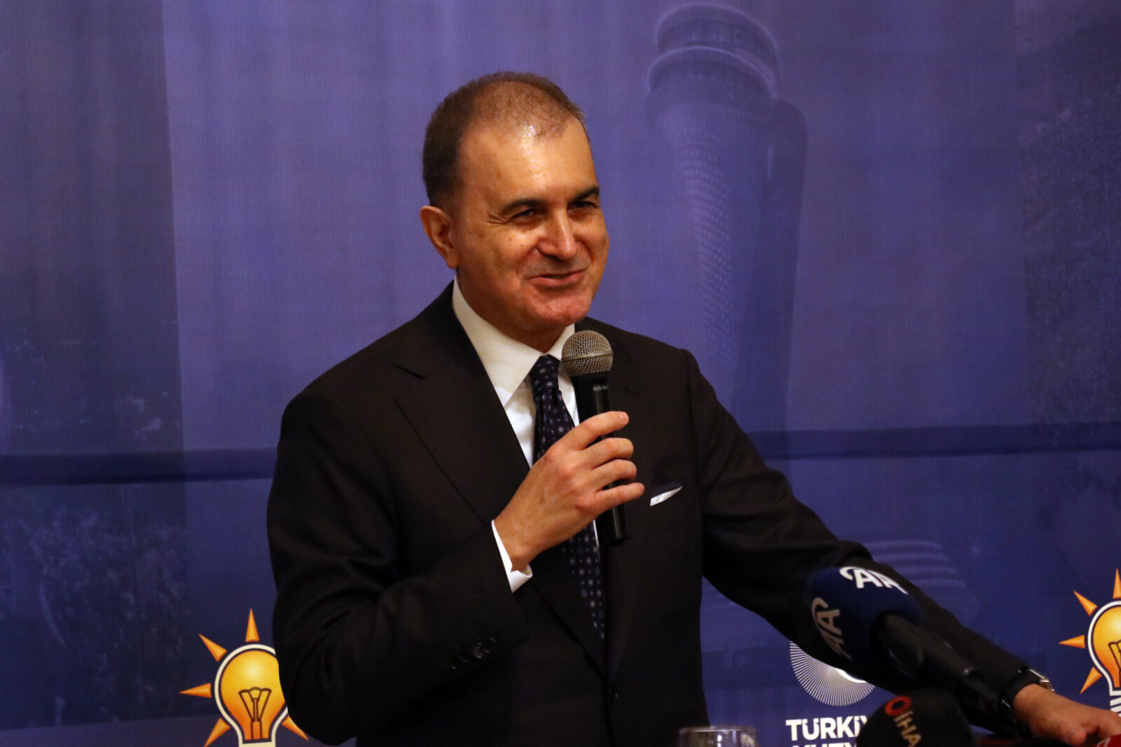 Ruling AK Party Deputy Chairman and Party Spokesperson Omer Celik attends the Iftar held by his party on 15 March, 2025 (AA Photo)