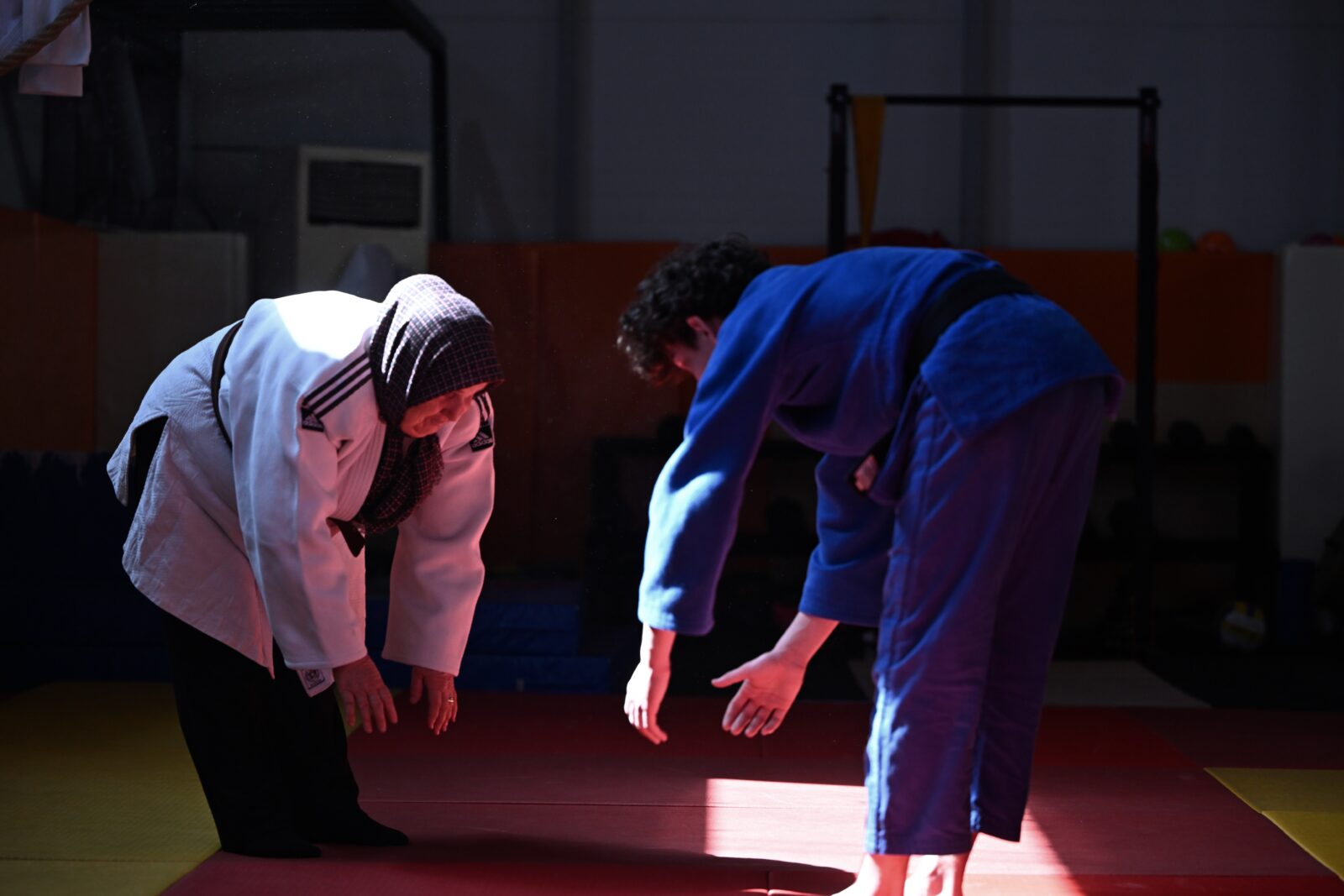 Gulsum Cil, a 65-year-old from Duzce, has been supporting her hopeful national judoka grandson, 16-year-old Rutkay Cil, from the stands for many years, Now, she brings that support to the mat as they train together. (AA Photo)