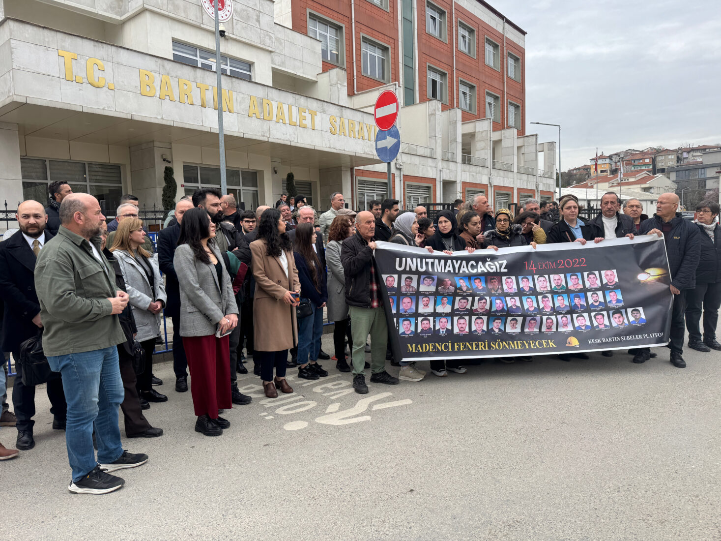 The trial regarding the explosion at the Türkiye Hard Coal Enterprise (TTK) Amasra facility on Oct. 14, 2022, which claimed the lives of 43 miners and injured nine, continued with the participation of the detained and non-detained defendants, plaintiffs, the families of the victims, and attorneys. (AA Photo)