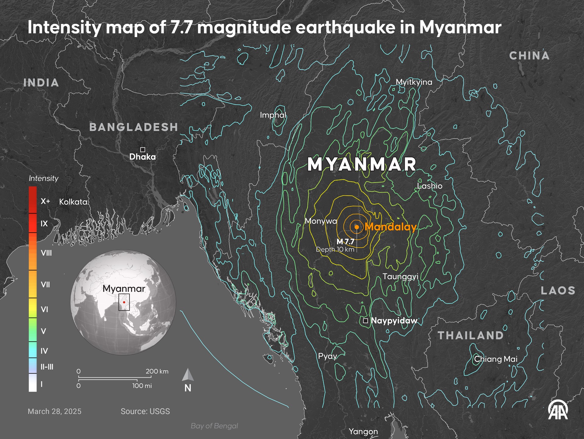 Dozens feared dead in Myanmar as military declares state of emergency in quake-hit regions