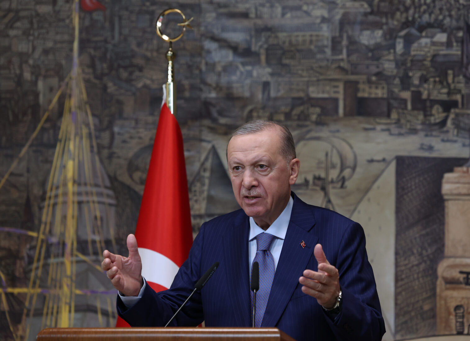President Erdogan participates in mosque opening in Guinea via live link