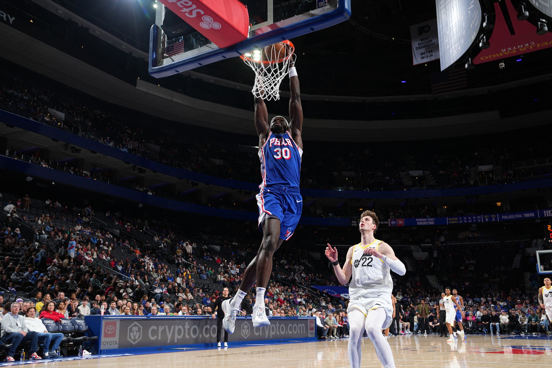 Adem Bona sets new career record in 76ers' 126-122 victory over Utah Jazz