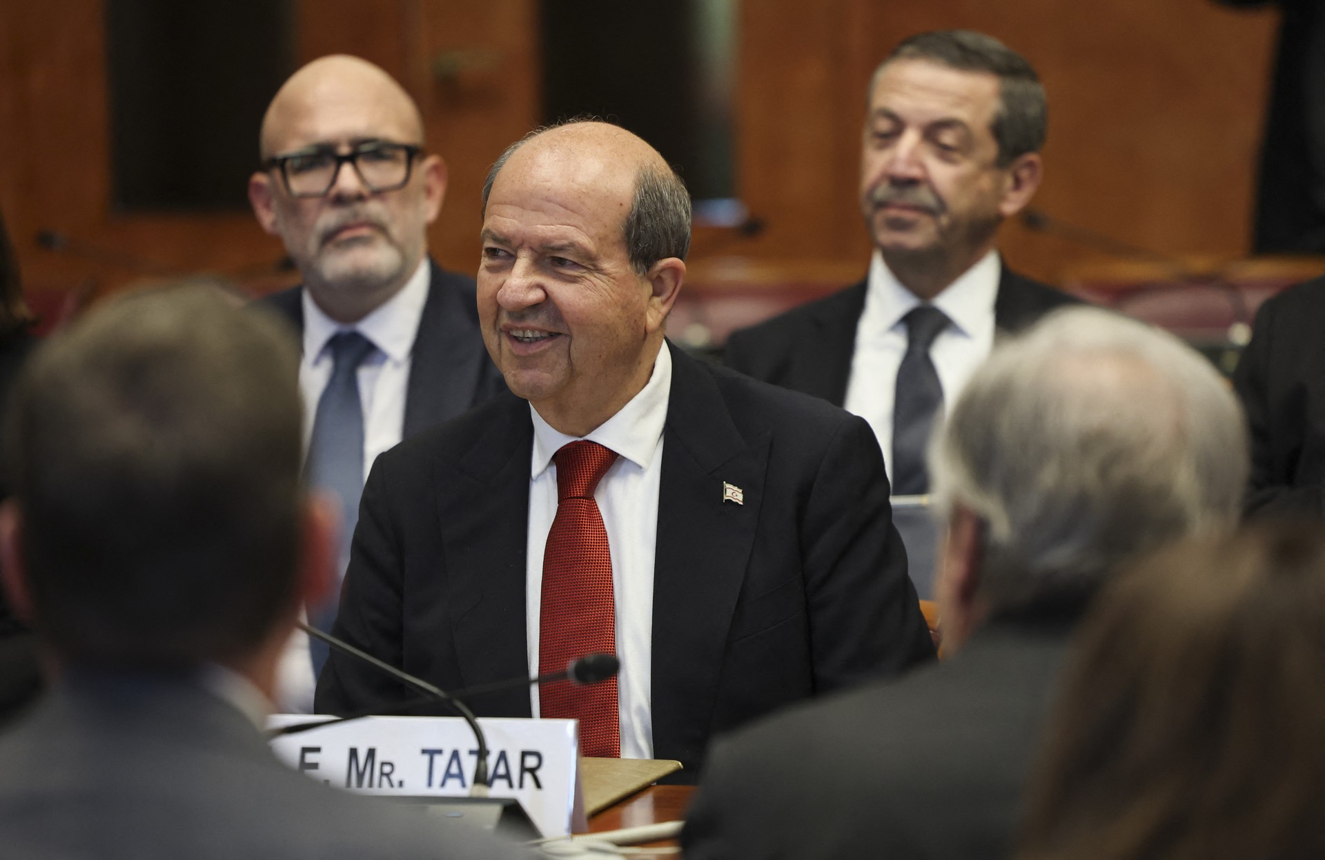 Turkish Cypriot President says informal Cyprus talks show two-state policy gaining ground