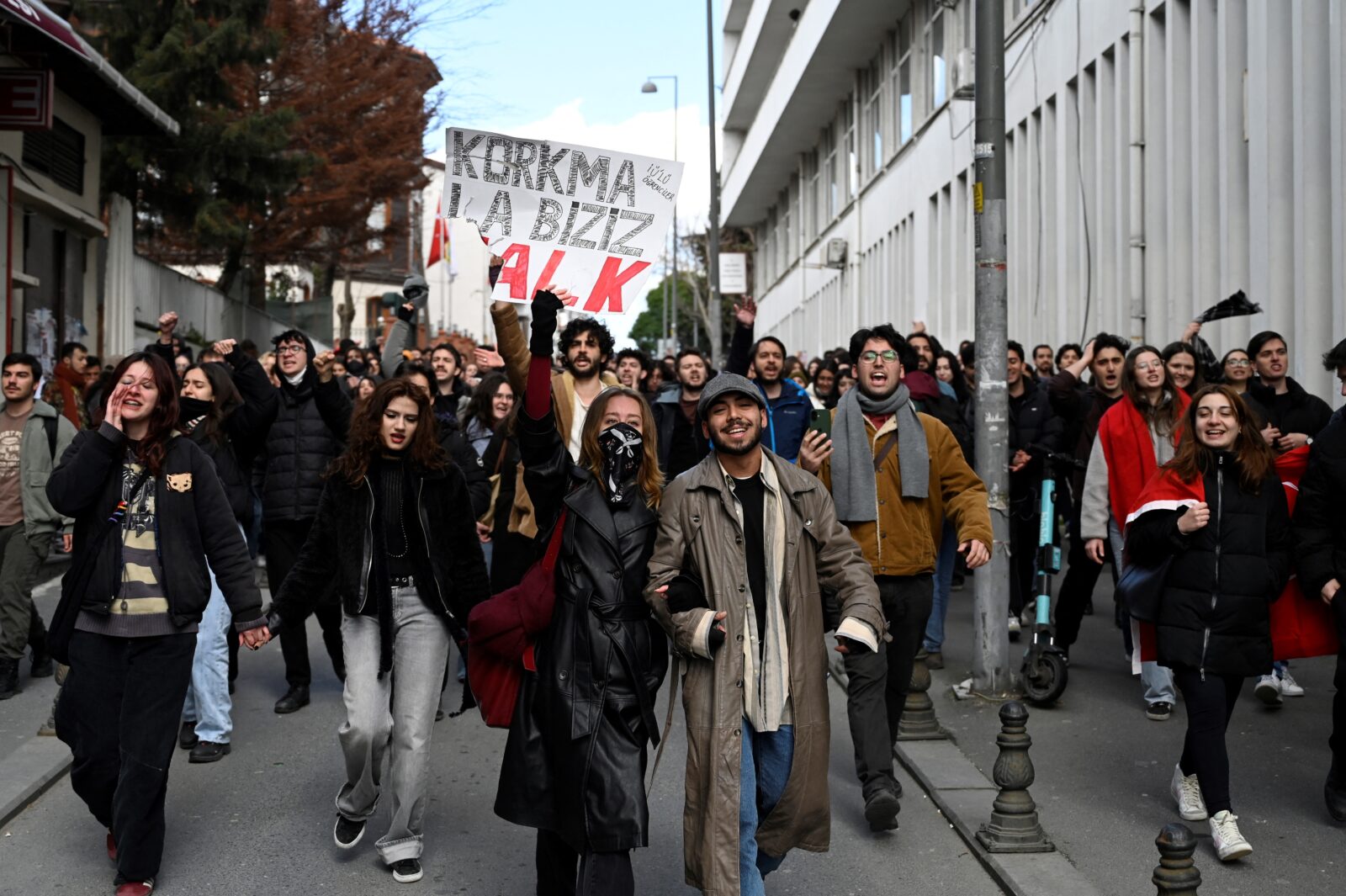 University students demonstrate