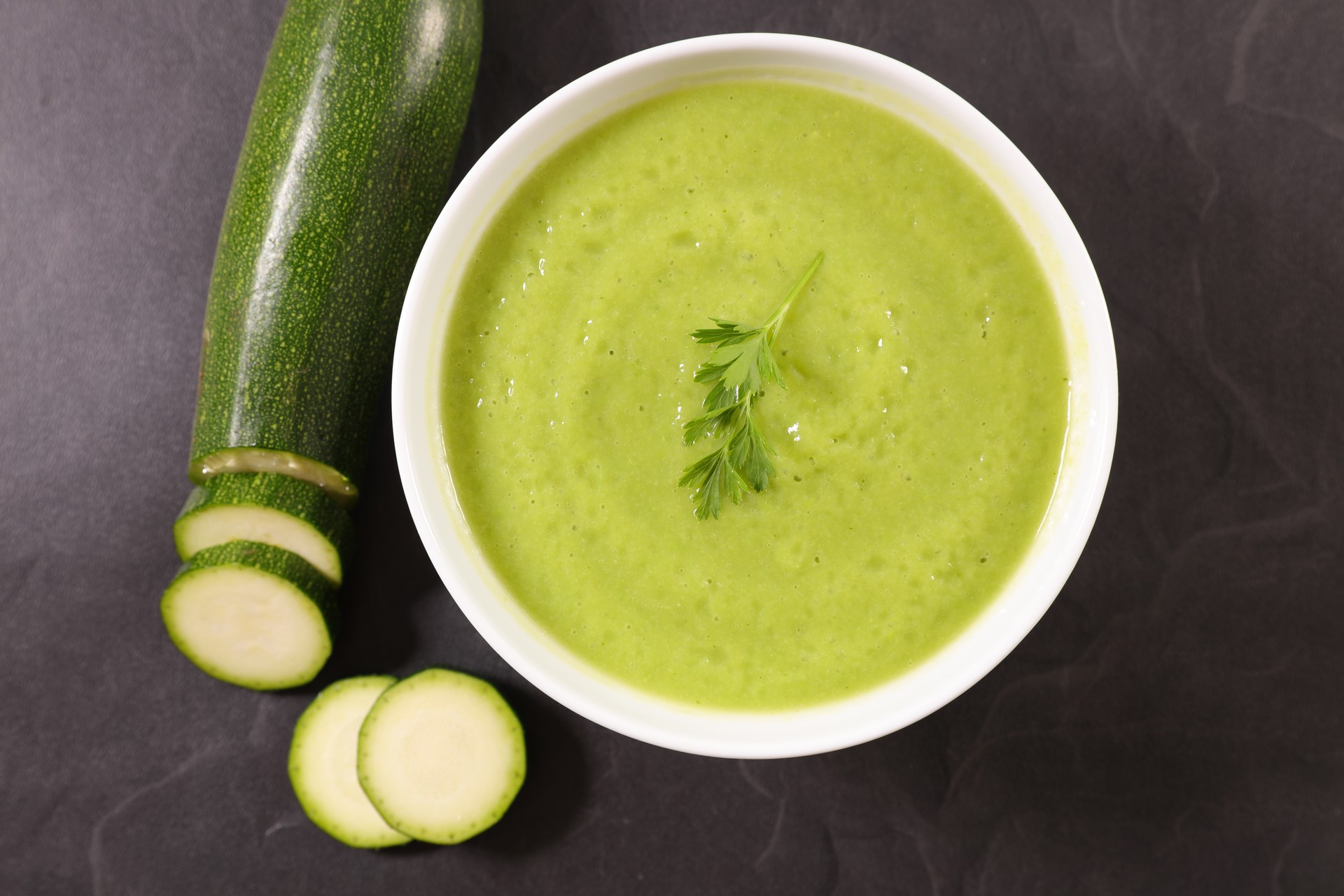 The tasty and healthy zucchini soup offers believers a smooth way to break fast during the iftar meal. (Adobe Stock Photo)