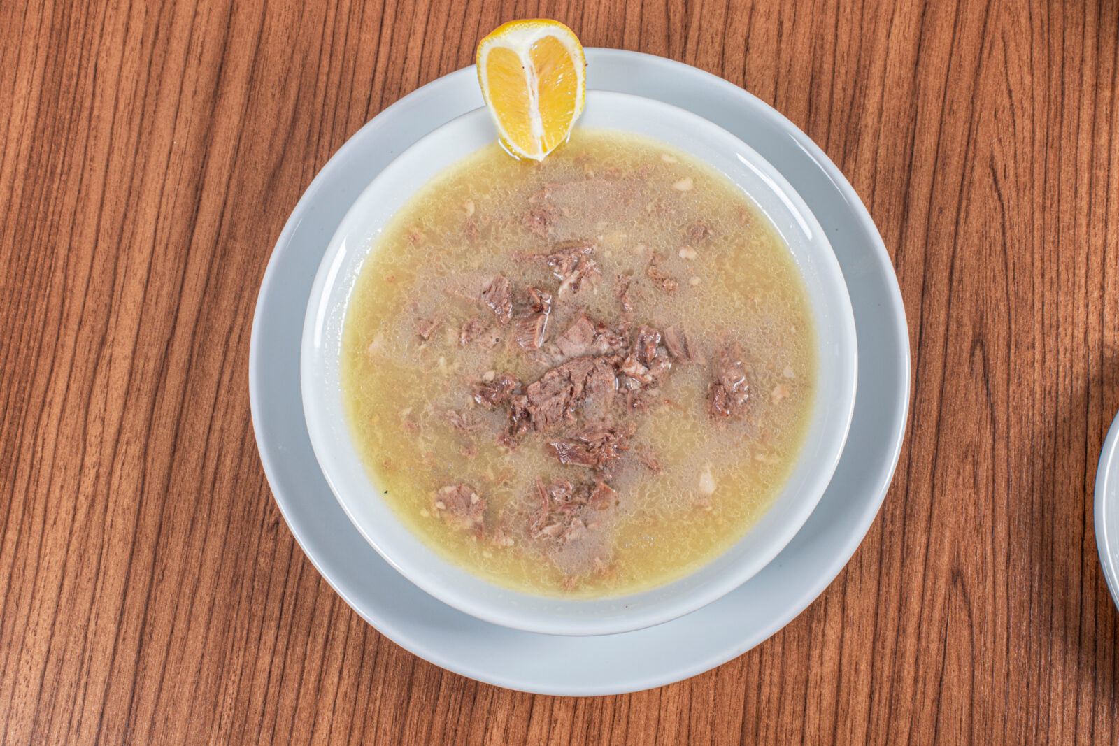 Etli kuzu corbasi is a creamy lamb soup that provides warmth and protein for a fast-breaking meal. (Adobe Stock Photo)