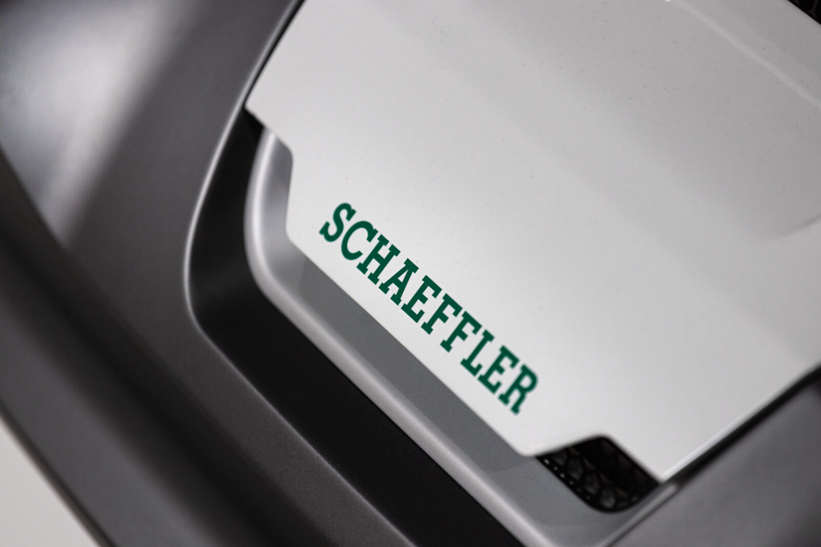 File photo shows a close-up view of a Schaeffler logo on a electric car, accessed on Mar. 23, 2025. (Adobe Stock Photo)