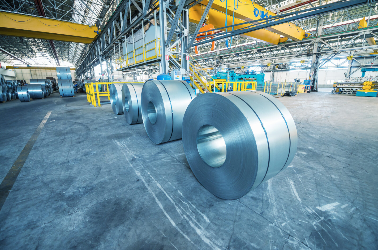 The file photo shows steel coils in a manufacturing facility. (Adobe Stock Photo)