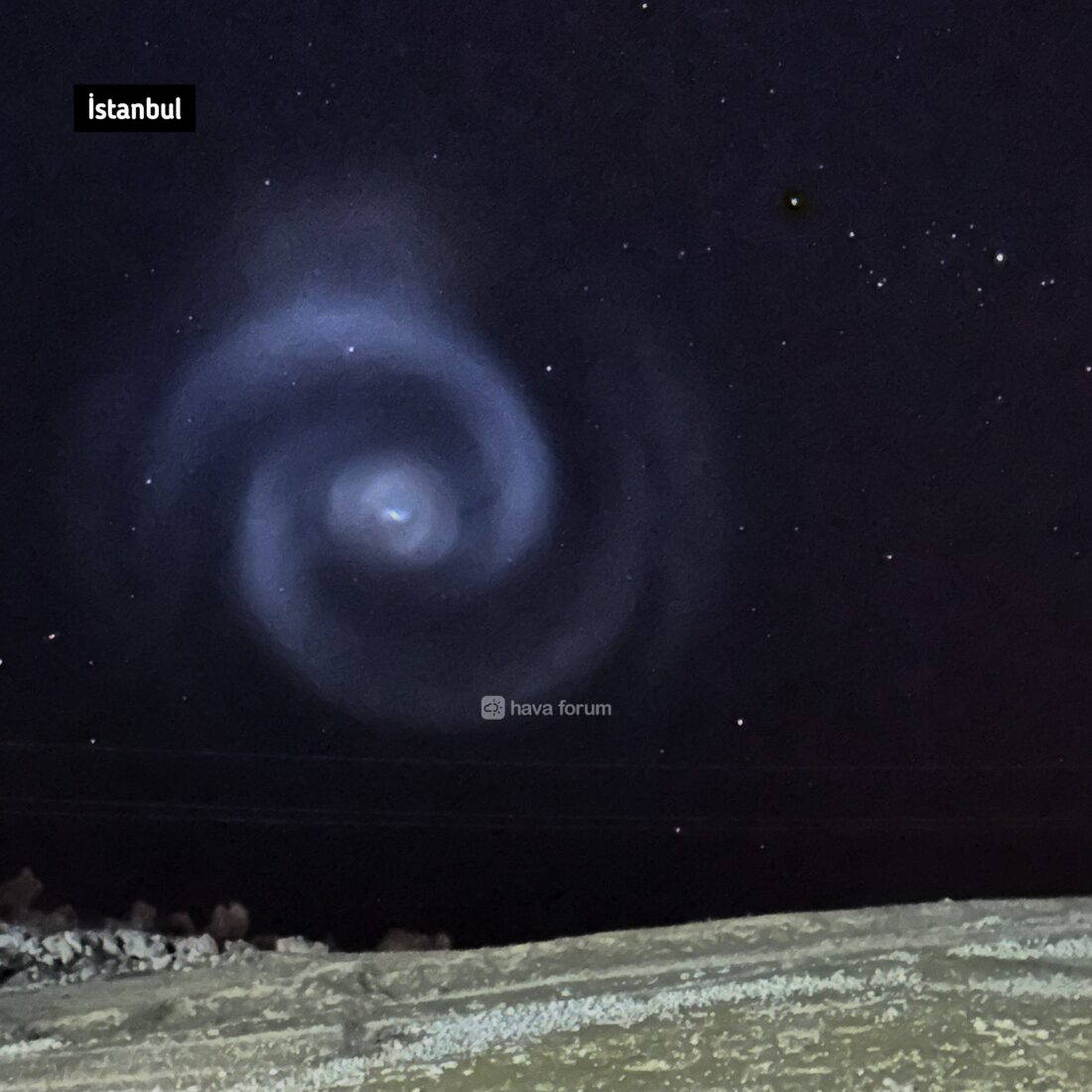 Mysterious spiral-shaped lights seen in Türkiye, neighboring countries spark social media buzz