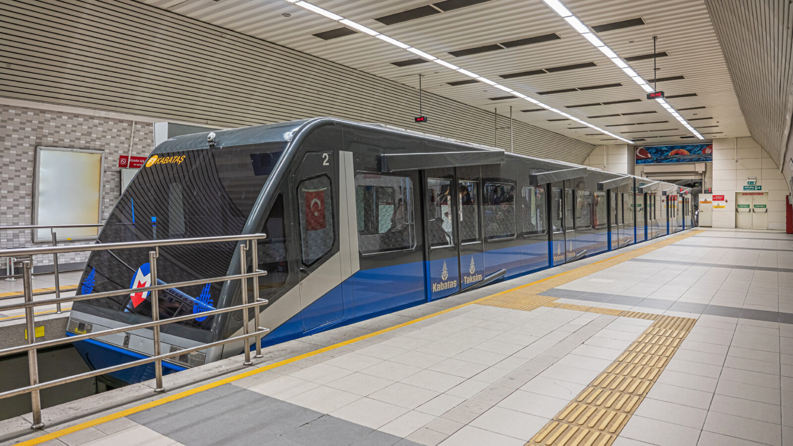File photo shows a train at Taksim-Kabatas Funicular station in Istanbul, Türkiye, accessed, March 19, 2025. (Photo via wikipedia.org)