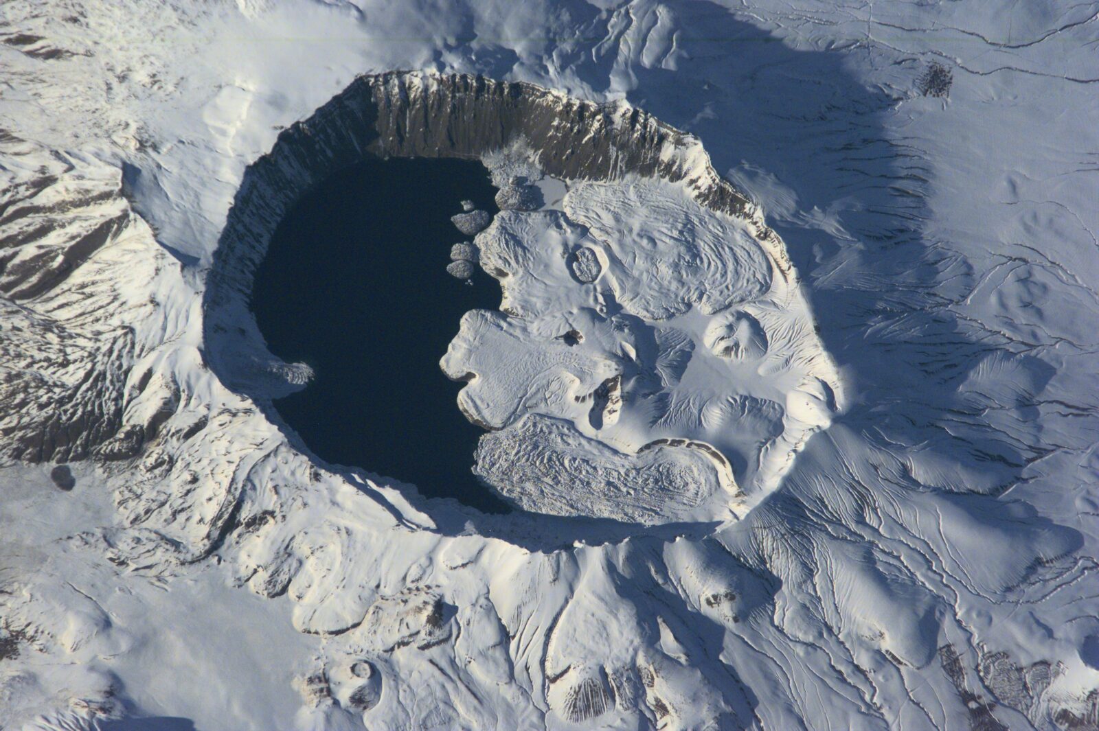 Nemrut Crater Lake, Bitlis, Türkiye, 2001. (Photo via NASA)
