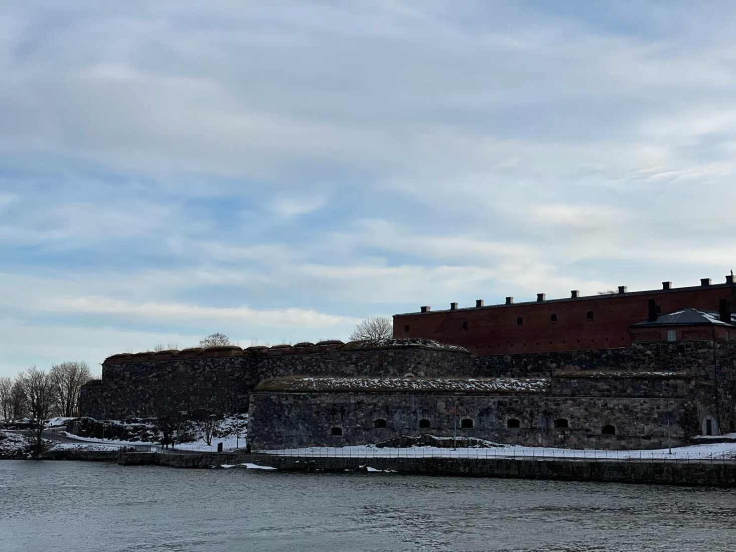 The historic fortress and coastline of Suomenlinna Island, Finland, March 15, 2025. (Photo via Koray Erdogan/Türkiye Today)