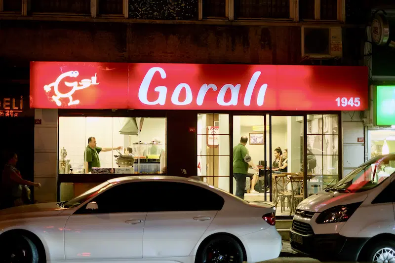 The oldest shop selling Gorali sandwiches in Istanbul, Türkiye. (Photo via culinarybackstreets.com)