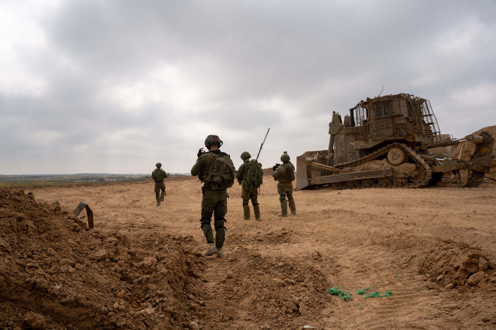 Israeli army force's advance inside Gaza on March 19, 2025 (Israeli Army / Handout)