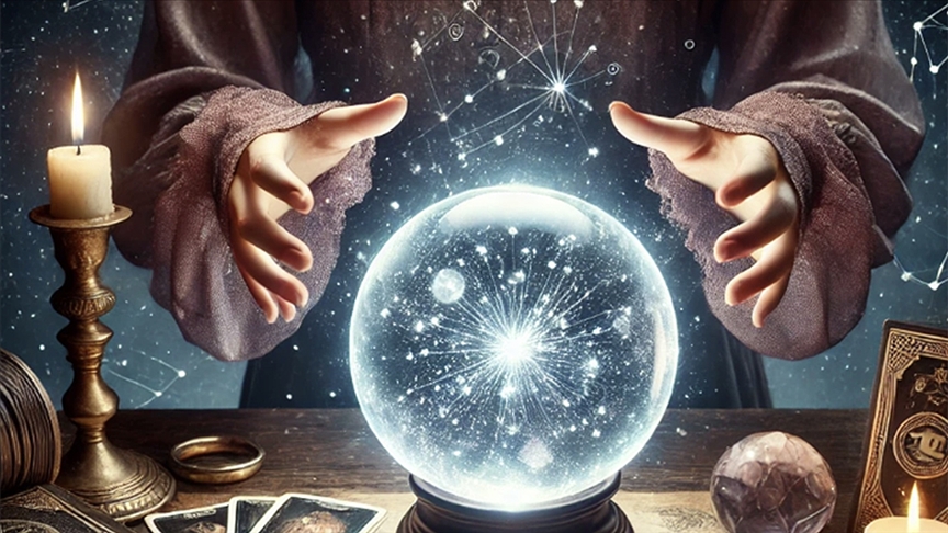 Turkish authorities are cracking down on unregistered fortune tellers and astrology services operating through social media and private consultations, Ankara, Türkiye, March 17, 2025. (AA Photo)