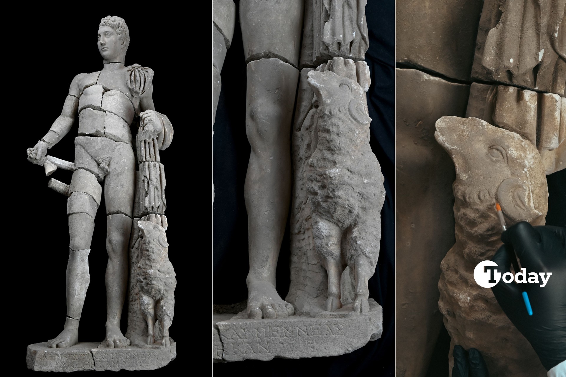 Türkiye's ancient Aspendos reveals Hermes statue from Roman Era