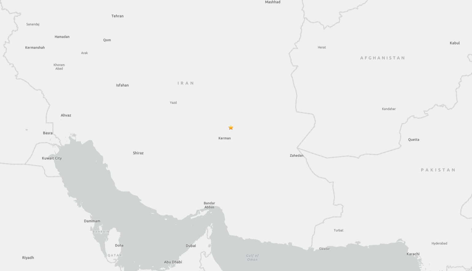 5.0-magnitude earthquake hits Iran's Kerman province