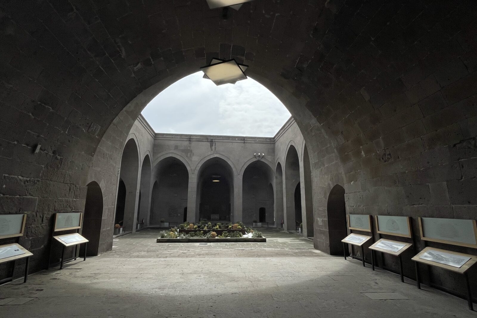 Gevher Nesibe Darussifa and Giyasiye Madrasa in Kayseri, Türkiye. (IHA Photo)